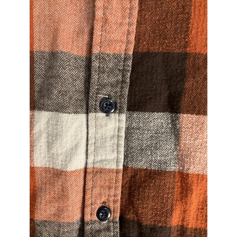 Field and Stream Flannel Shirt Size Large Plaid Button Front Long Sleeve Western - Picture 4 of 6